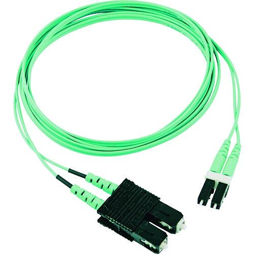

Panduit OM3 Low-Loss Fiber Optic Patch Cord, LSZH, 3m, SC Duplex on One End and LC Duplex on the Other End