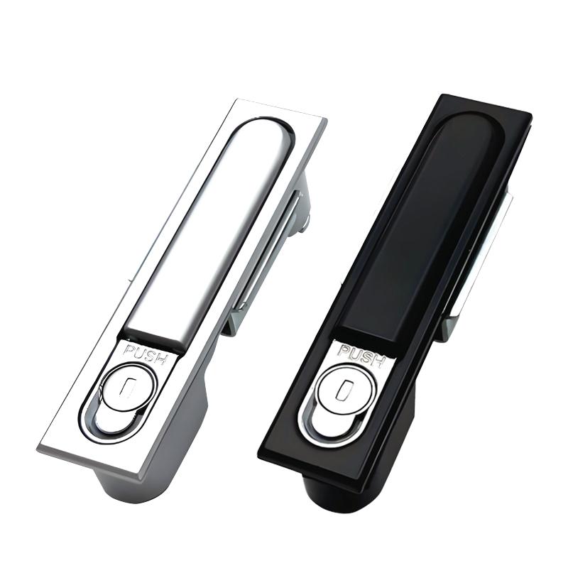 MS818 Zinc Alloy T Handle Cabinet Lock Key Operated Electrical Lock for Switchgear Power Distribution Instrument Cabinet (Black,ALARM LOCK&Aluminum alloy) чёрный