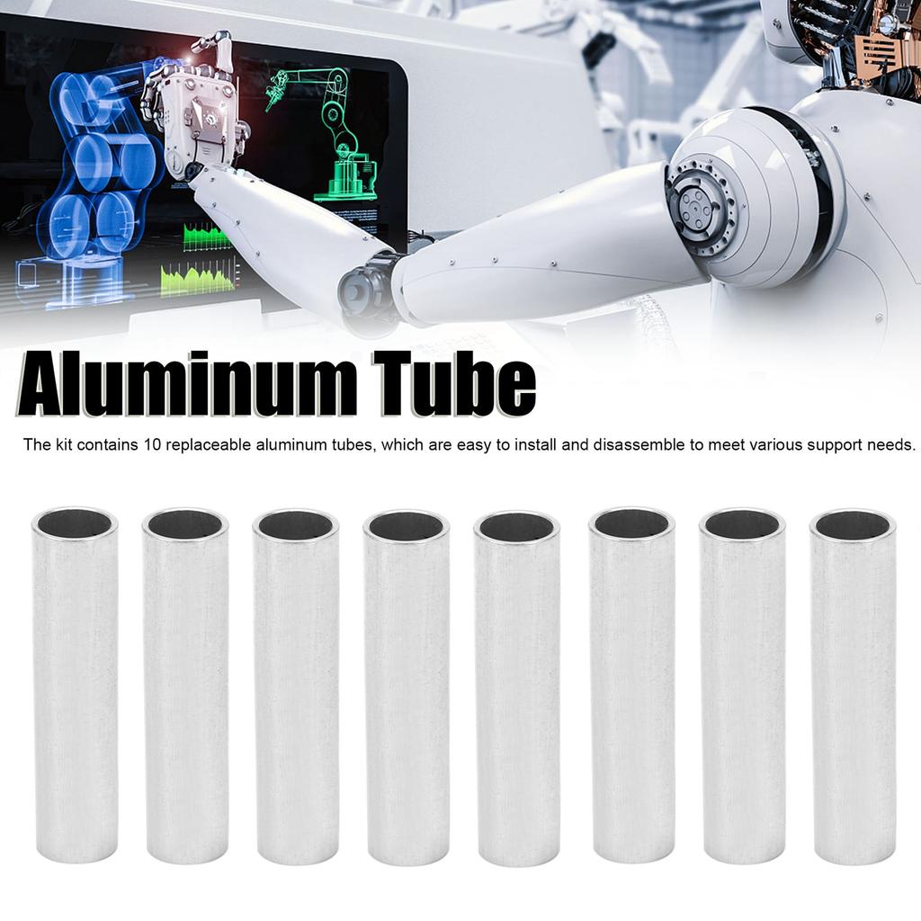 10Pcs Aluminum Tube Support Shaft Sleeve Industrial Robot Parts Replacement 6100‑1012‑0050