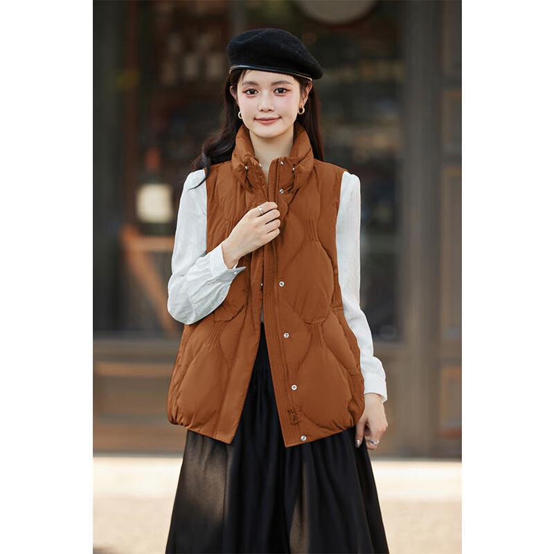 Yiliteng Women's Stand Collar Down Vest