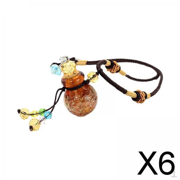 

Элегантный набор ожерелий из стекла-горлянки для эфирных масел для женщин с регулируемой цепочкой