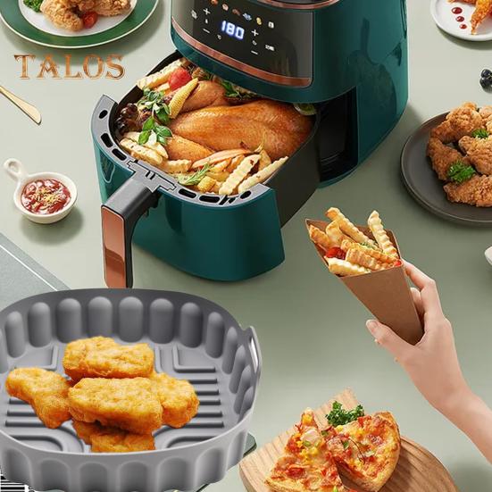 Baking Tray High Temperature Resistant Multi-Purpose Heated Evenly Practical Silicone Basket Pot Oven Baking Tray Kitchen Accessories