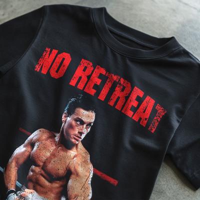 Karate Tiger No Retreat No Surrender Filmcitaat Retro Jaren 80 Jaren 90 T-shirt