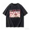 2026 Summer Puella Magi Madoka Magica Homura Akemi Vintage Washed Tshirt Black Oversized Cotton Anime Tee Streetwear For Fans