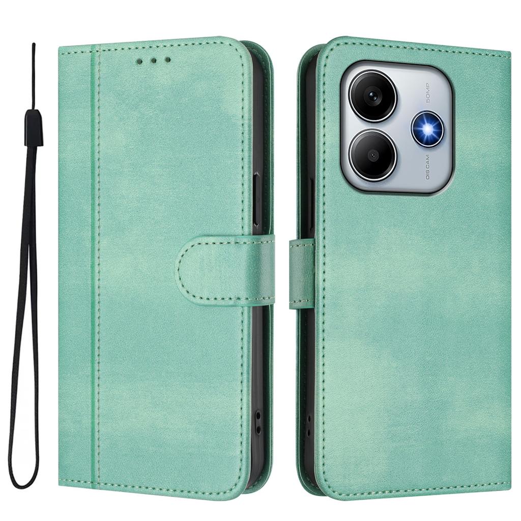 For Xiaomi Redmi Note 14 5G (China)/Xiaomi Redmi Note 14 5G Cases Wallet Stand Retro Texture Leather Phone Cover with Lanyard