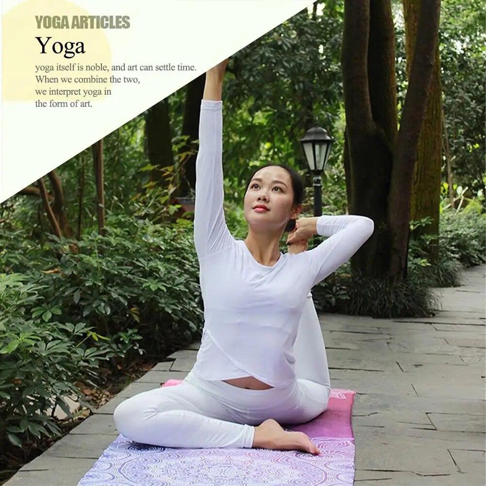 Yoga Towels Fitness Printed Microfiber Sports Travel Quick-drying Sweat-absorbent Workout Mat Cover for Pilates Gym Yoga Blanket