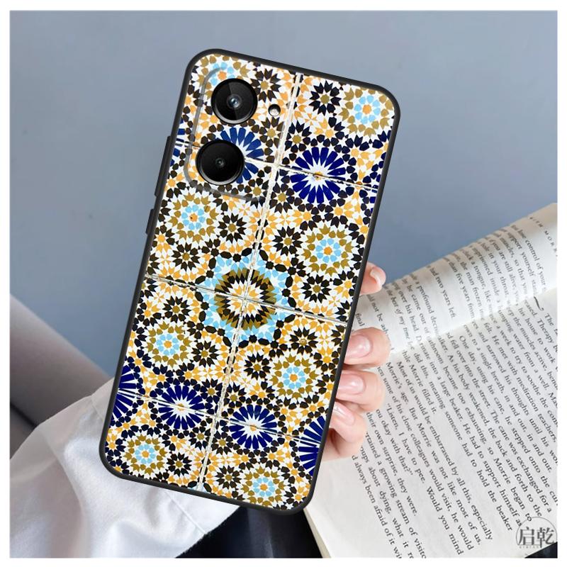 

Марокканская плитка Для Realme C71 C55 C75 C67 C63 C51 C61 C53 C35 C65 11 12 13 14 15 Pro Plus GT6 GT7 Pro Чехол Realme C35