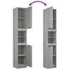 3 Piece Bathroom Furniture Set Grey Sonoma Particleboard