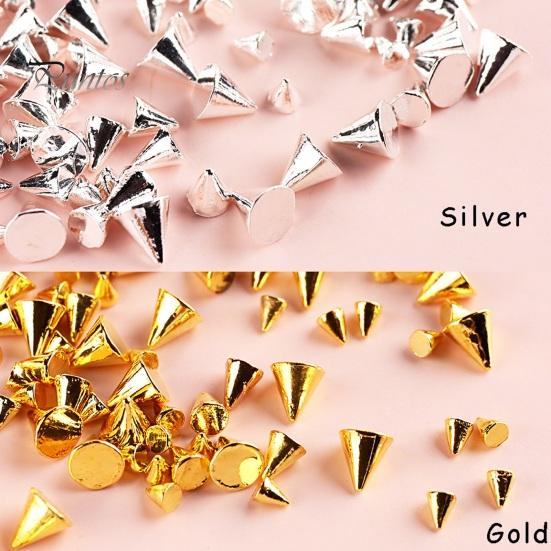 1 Box 6 Grid Mini Metal Nail Charms Easy To Use Unique Nail Art Decorations for Beginners Professionals