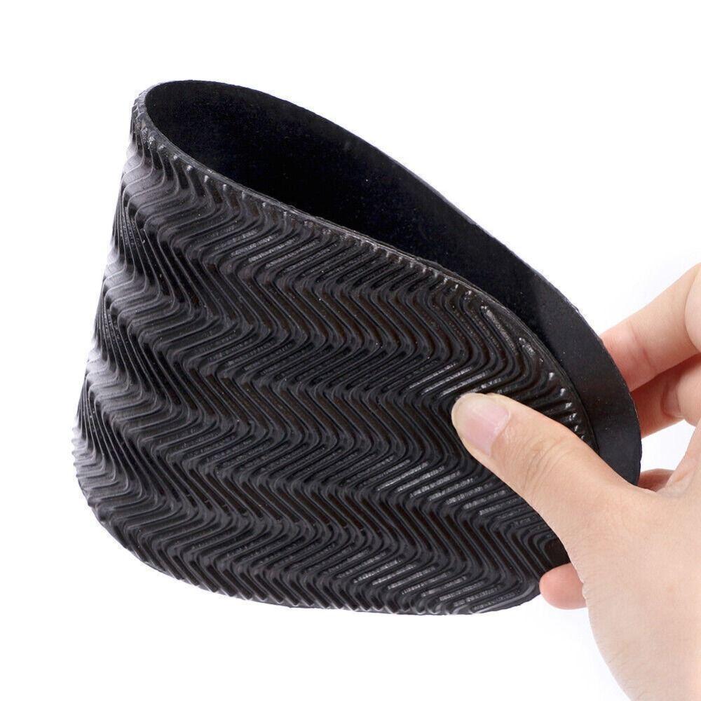 1 Pair Rubber Stick On Soles Heal Anti-Slip Wearable Grip Shoes Repair Grip NEW
