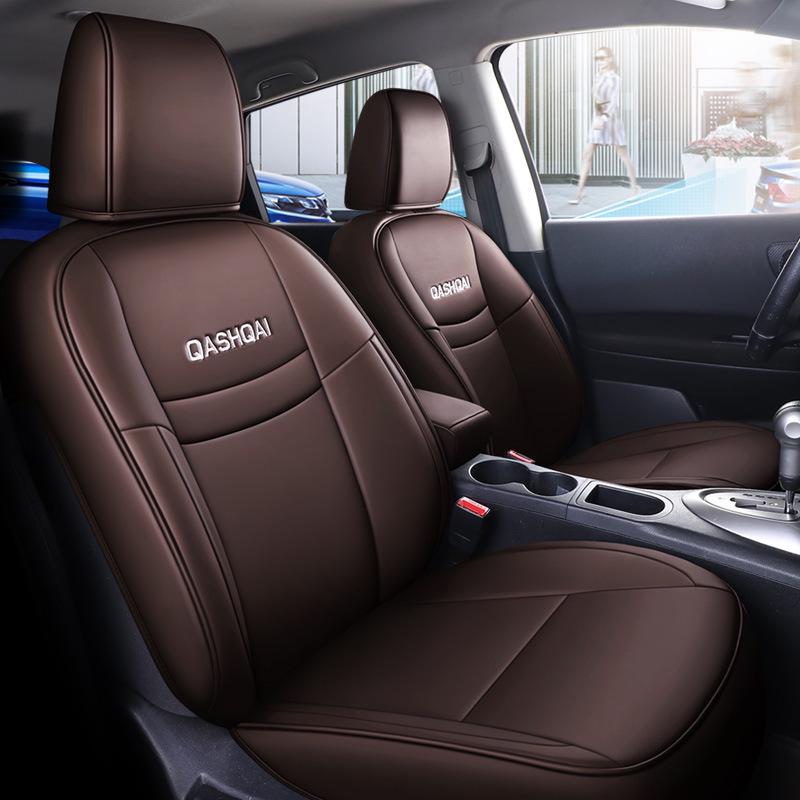 NT Custom Leather Sports Seat Cover for Nissan Qashqai - All-Season Cushion Pad