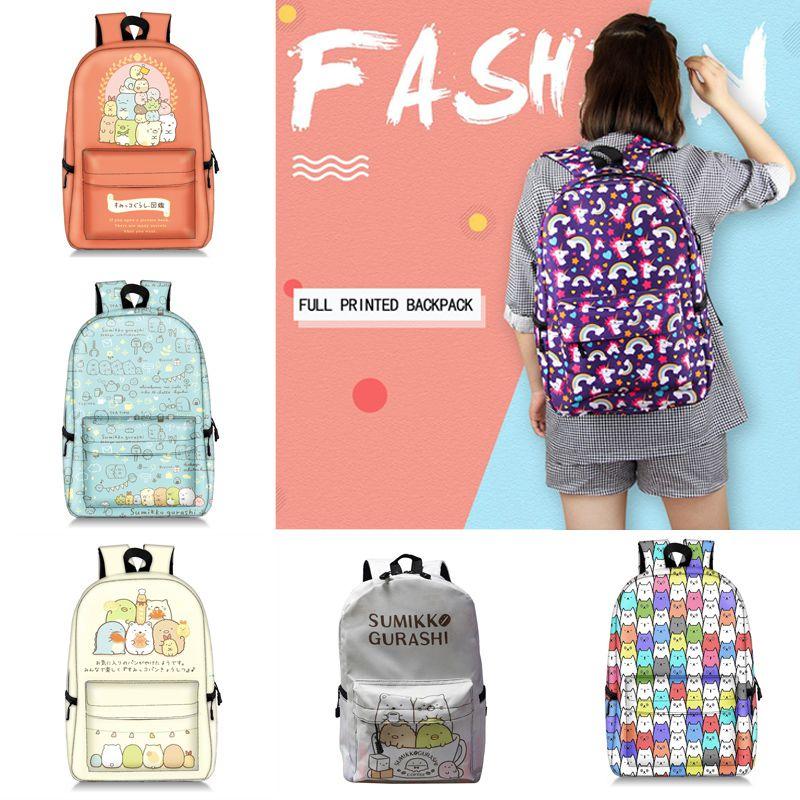 Sumikkogurashi Backpack With Adjustable Padded Straps For Outdoor And School Use