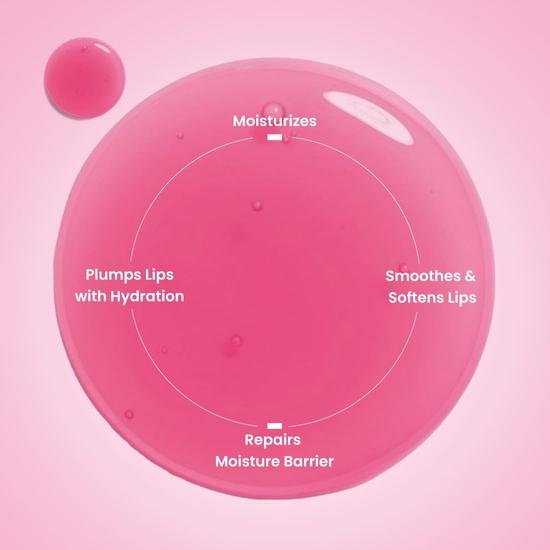 Hyphen Tinted Lip Balm - Marshmallow Pink | 1% Vitamin E, 2% Squalane & Peptides | 24h Moisturization & Hydration for Dry & Chapped Lips - 10 G