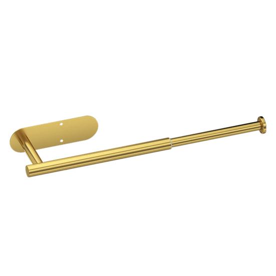 

Выдвижной держатель для бумажных полотенец Настенный органайзер из нержавеющей стали без перфорации, выдерживающий большую нагрузку, органайзер для пленки, стеллаж для хранения рулонов бумаги в ванной комнате золотистый