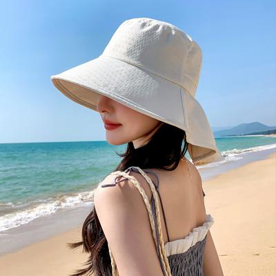Summer Sun Protection Hat Women's Sun Hat Large Brim Bucket Hat Outdoor Breathable Sun Hat