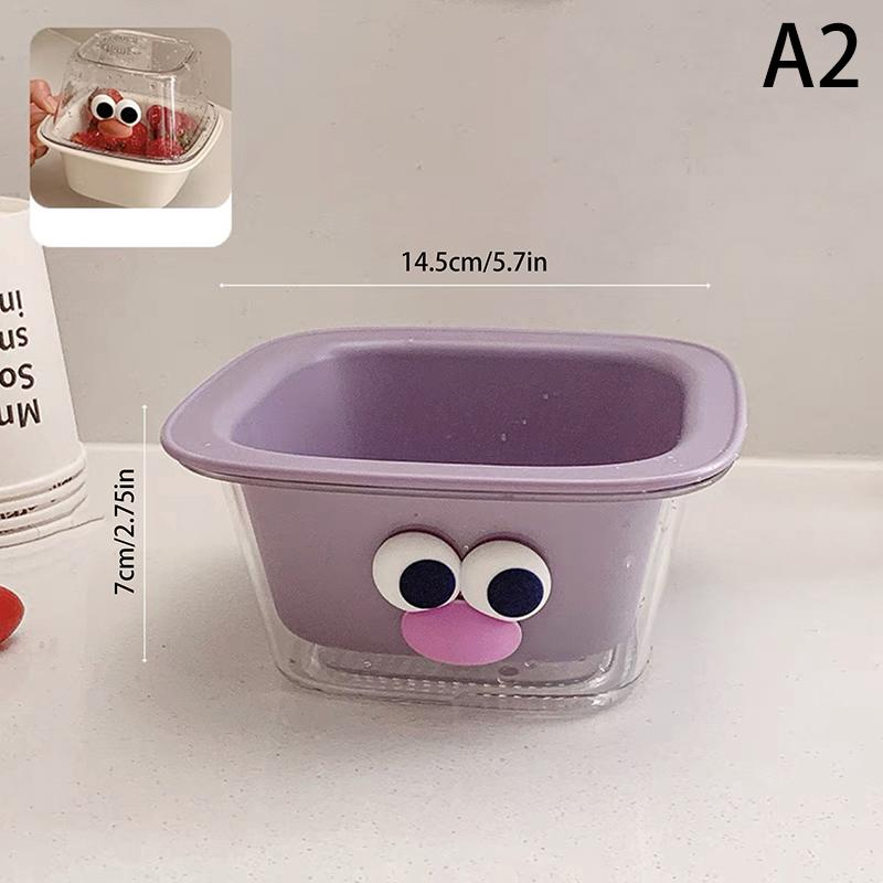 

1 шт. креативная симпатичная утолщенная двухслойная мини-корзина для слива, многофункциональная бытовая корзина для хранения фруктов и закусок, кухонные принадлежности A2