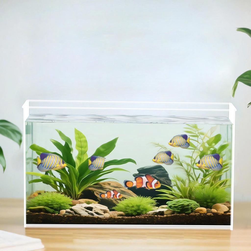 Small Aquarium Betta Tank Frameless Extra Clear Bowl For Crab Spider Terrariums Mini Habitat Temporary Space Plastic Fish Tank