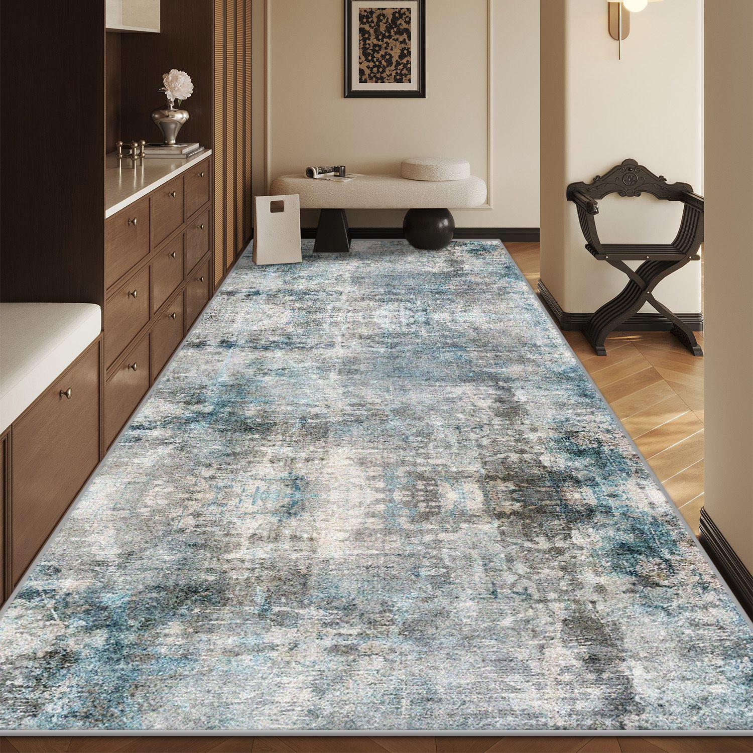 

Abstract Simple Style Home Corridor Decor Carpet Soft Big Size Office Building Hallway Long Rug Easy Clean Stairway Antiskid Mat 60x200cm
