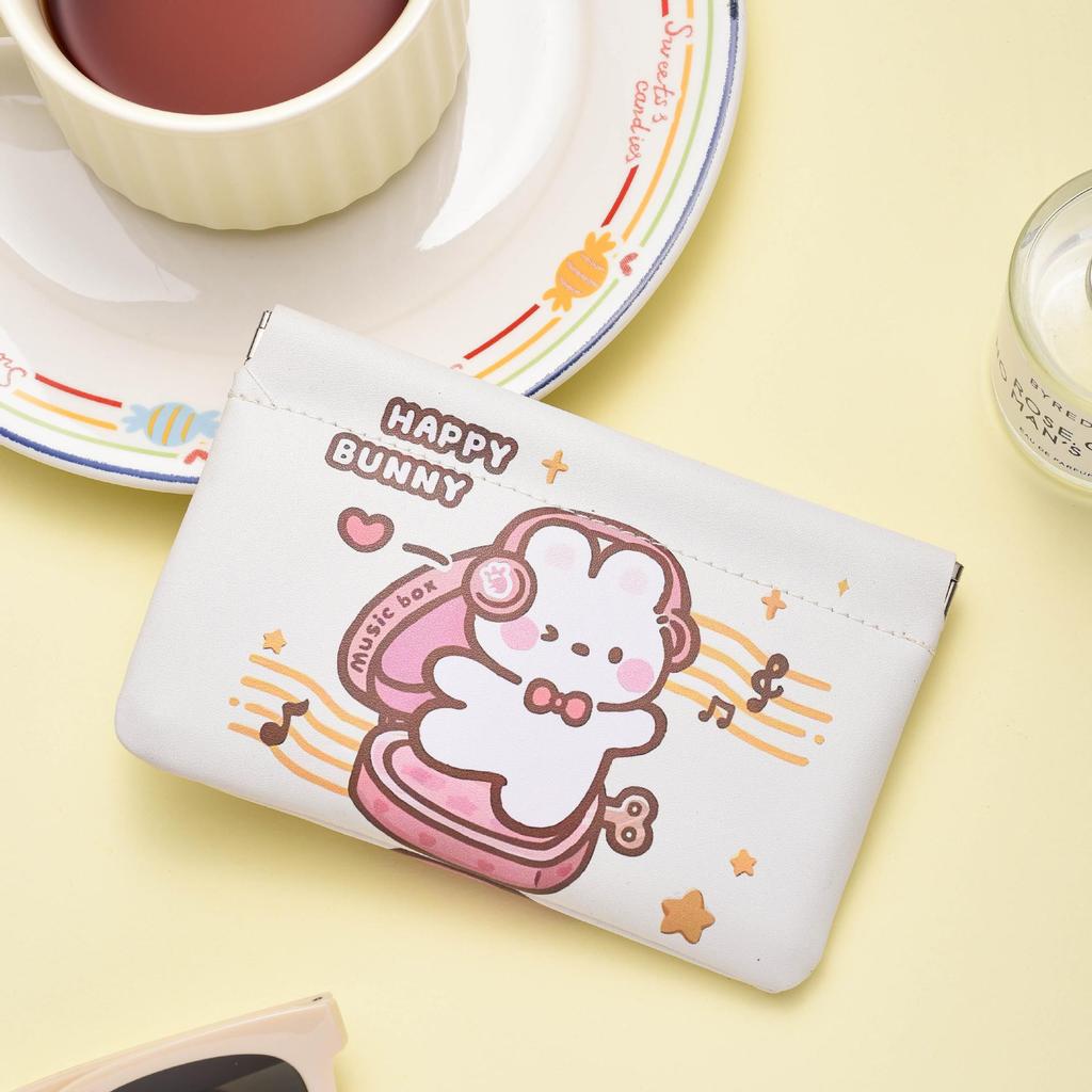 Chic Snap Closure Makeup Bag: Compact Lipstick Organizer & Earphone Pouch