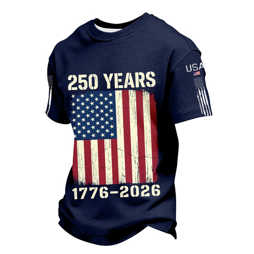 Men's Casual Round Neck Short Sleeve T-Shirt