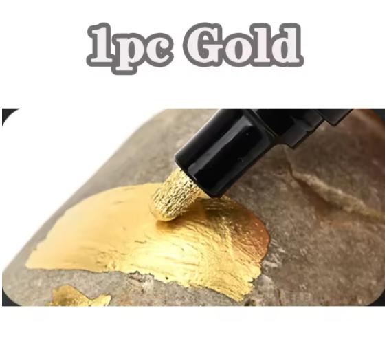 1/2ks Zrcadlový popisovač DIY Reflexní barvicí pera Zrcadlové fixy Chromové Zlaté/Stříbrné Fixy Podpis Styling Auta Umění Řemesla