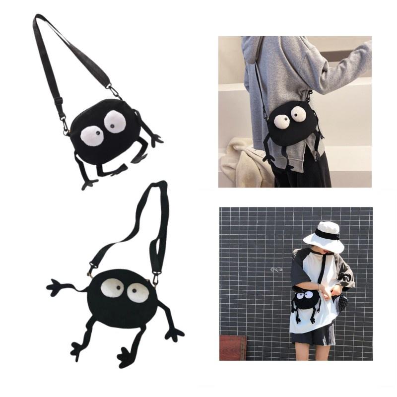 2020 New Style Funny Canvas Mini Bag For Women, Cute Shoulder Crossbody Round Bag