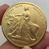 Victoria Königin von Großbritannien Bronze Gold Gedenkmedaille Handwerkskunst Spiel Löwe 41mm Münze
