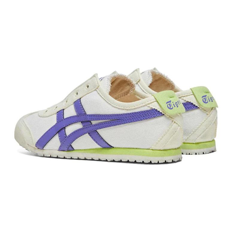 Onitsuka Tiger Mexico 66 Low Top Durable Casual Shoes Kids sneaker Beige Blue 1184A085-107