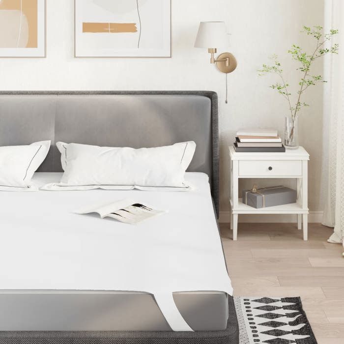 VidaXL Protège-matelas blanc 180x200 cm imperméable,drap de lit,literie,housse de drap-housse,drap-housse,housse de 4100173