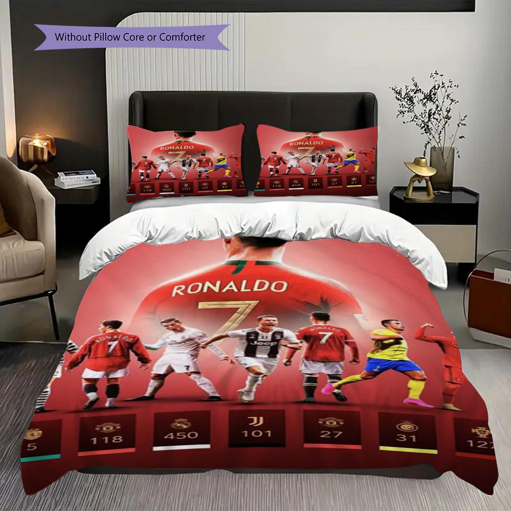Biancheria da letto Legacy di Ronaldo (1 * copripiumino + 2 * federa, senza nucleo) Set biancheria da letto piatto 2D Copripiumino e federa Morbido e confortevole