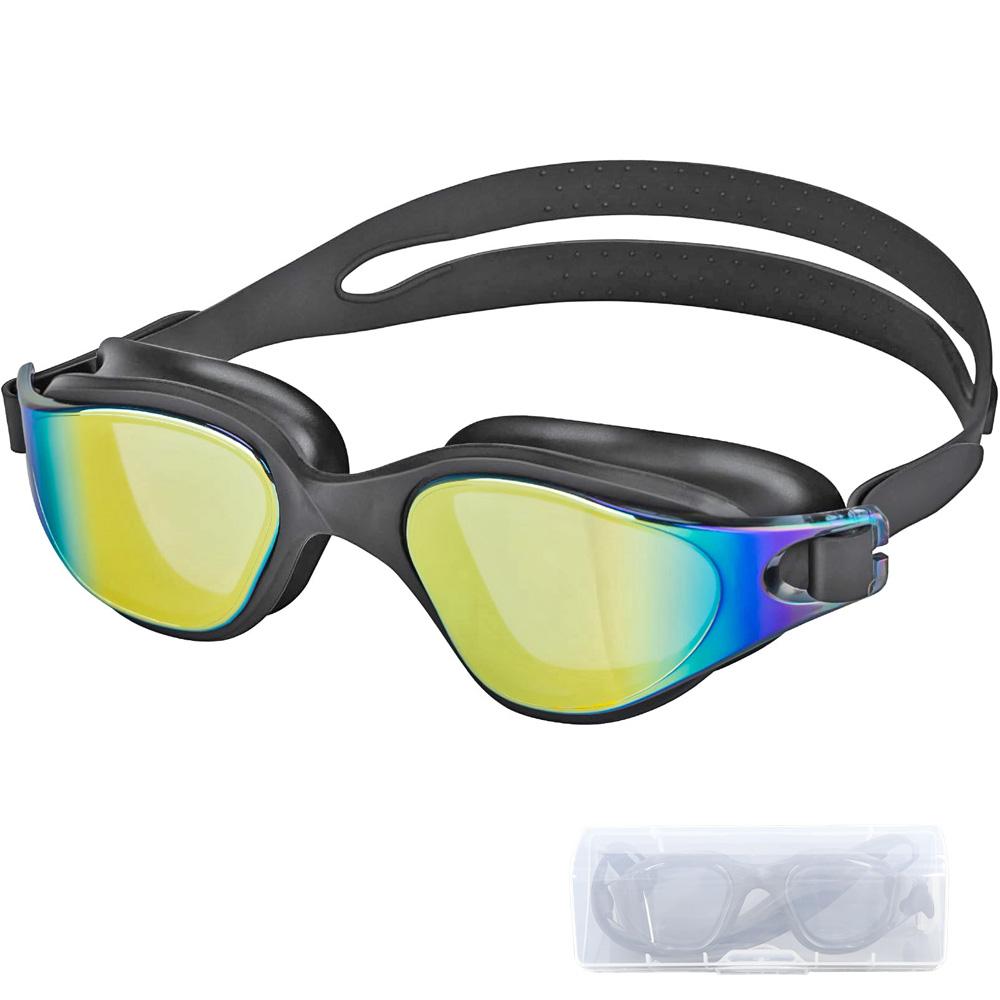 Swimming Goggles Professional Waterproof Swim Eyewear Glasses No Leaking Anti-fog Adult HD Anti-Fog Silicone With Portable Case