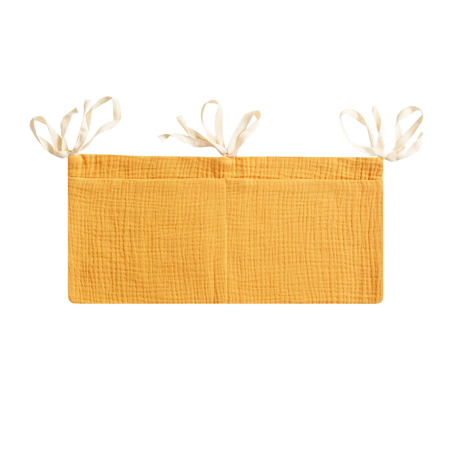 

Новая портативная сумка для хранения детской кроватки, многофункциональный органайзер для изголовья кровати для новорожденных для детей, детское постельное белье, сумка для подгузников 38X18cm жёлтый