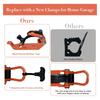 2025+ Shovel Mount for Roof Rack and Wall, Metal Rubber Clamp Mounting Kit, Quick Release Holder Car Accessories for Roof