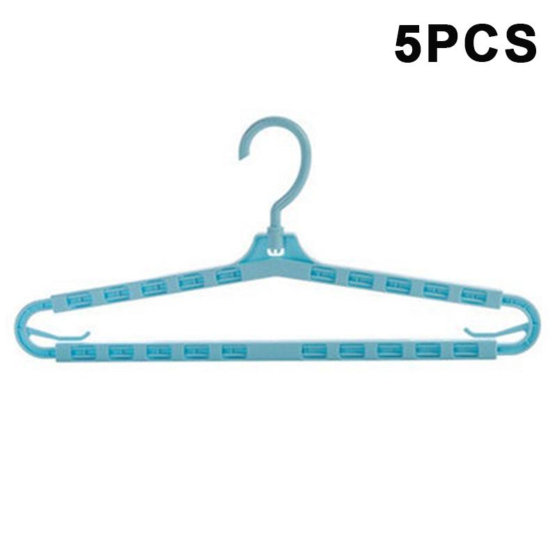 Plastic Clothes Hangers Non Slip Durable 1/5Pcs Smooth Surface for Home Closet Adult Kids Clothes