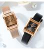 Sanda Women's Retro Leather & Mesh Strap Casual Wristwatch