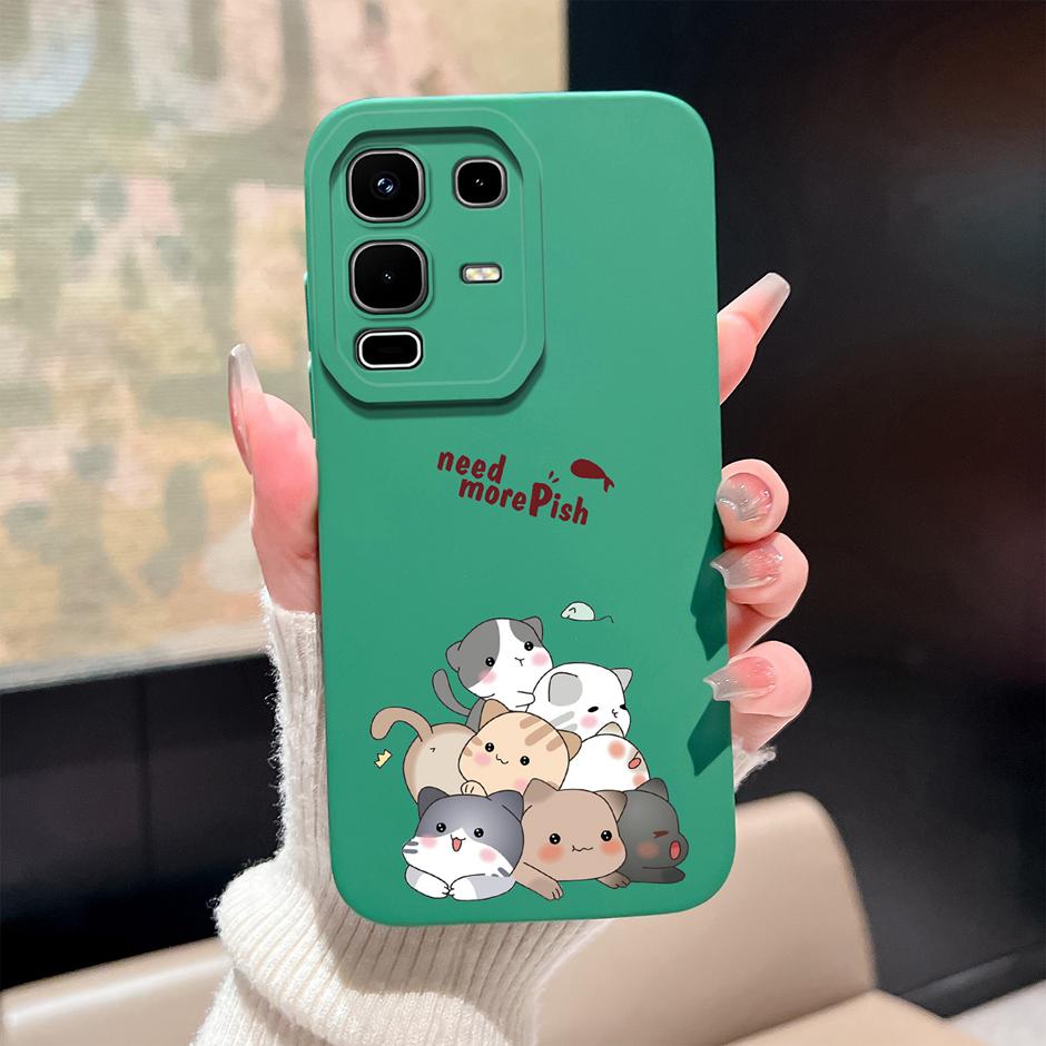 Case For Infinix Note 50 Pro Plus 50x 50s 4G 5G Cute Dinosaur Cartoon Design Shockproof Soft Silicone Bumper Back Cover Fundas