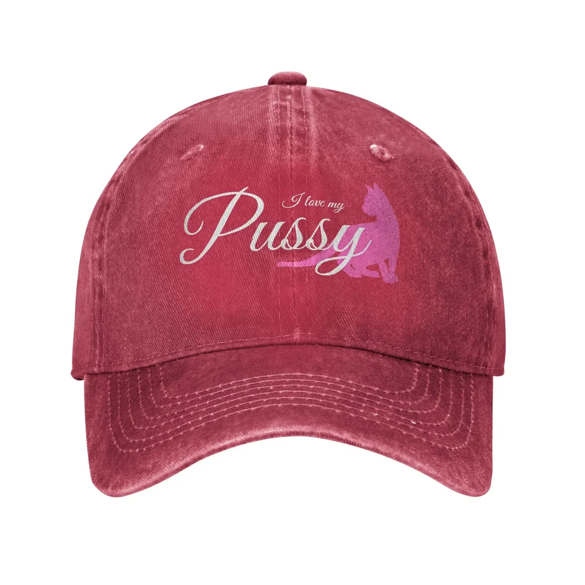 Certified Cat Lover Casual Baseball Cap For Couple Summer Pussy Cat WhitePink Hiking Hats Streetwear SunProof Snapback Cap One Size