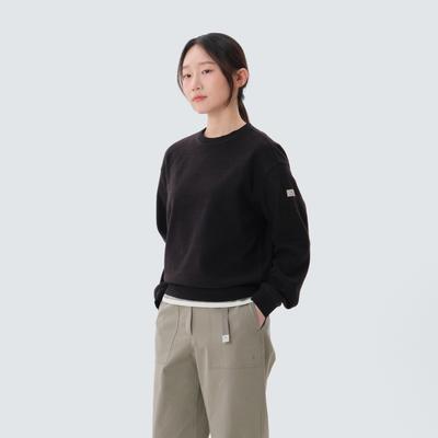 Knit Women's Sweatshirt Black (S25SWFHT31)