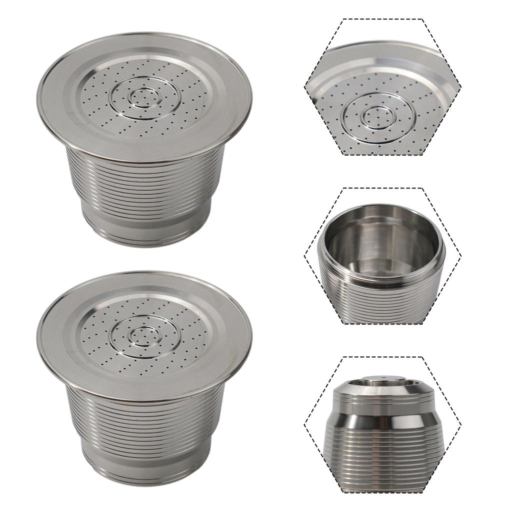 Reusable Stainless Steel Coffee Capsules Designed for Filter For Pods Made of 304 Stainless Steel Providing Long Term Use