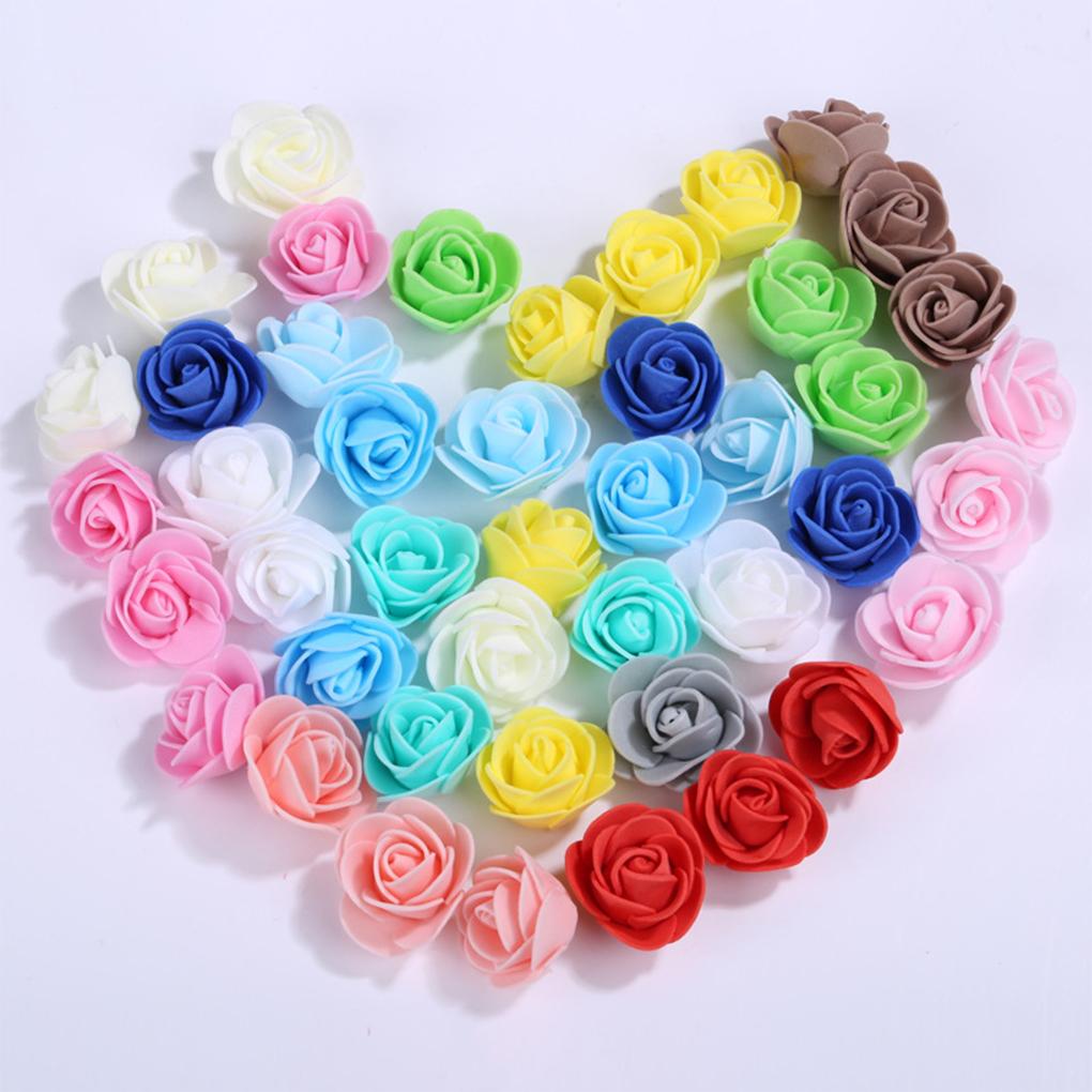 500x Beautiful And Realistic Flower Arrangements Effortlessly PE Foam Rose Head Artificial Flower