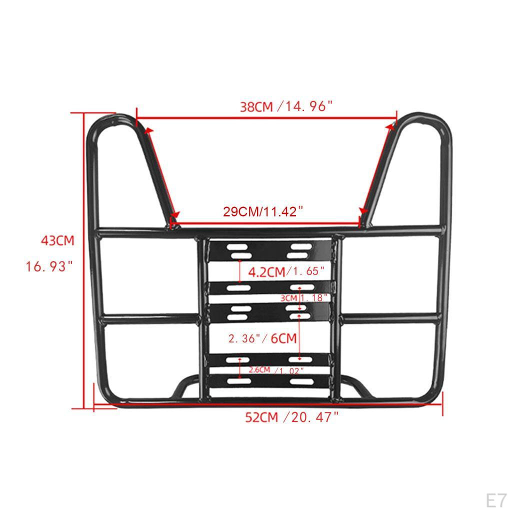 Cargo Rack Fixed Shelf Sturdy Tool Widened Metal Multi-scenario Rear Grille Stand for Bicycle