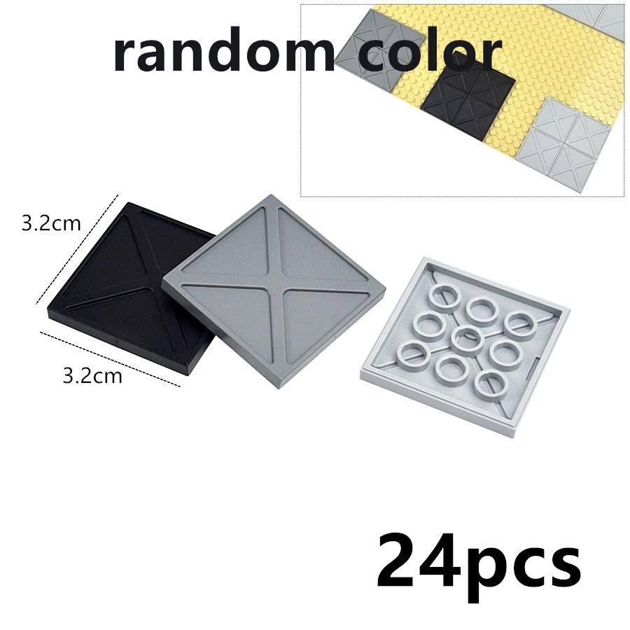 DIY Smooth Flat 4x4 6x6 8x8 8x16 Tile Building Blocks Assembles Particles Light Board Bricks 4*4 6*6 8*8 8*16 Plate Creative Toy