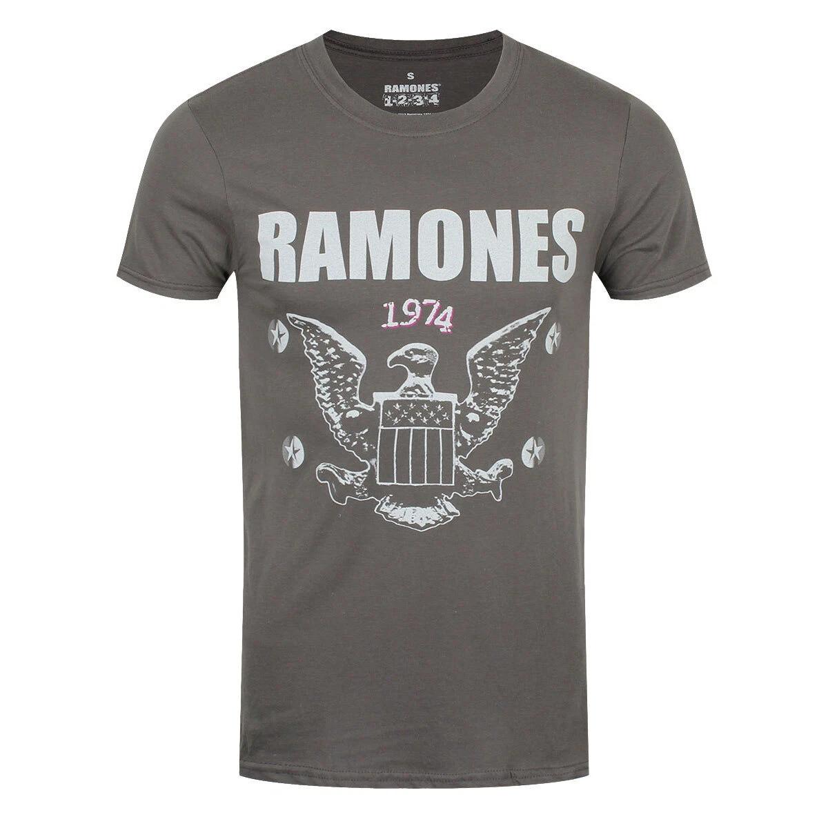 Футболка Ramones 1974 Орел Группа Официальная Серая Новая 4XL