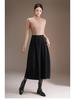 Stylish Elastic Waist Women's Winter 2025 Korean Slimming Casual Mid-Length Skirt