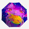 1pc Colorful Anime Character Outdoor Umbrella - Automatic Opening/Closing, Portable 3-Fold Design, 8-Bone Iron Frame, Perfect Gift for Fans, Trav