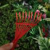 Multi Functional High-carbon Steel Rake Durable Heavy Duty Hand Rake Fallen Leaves Rake  Lawn