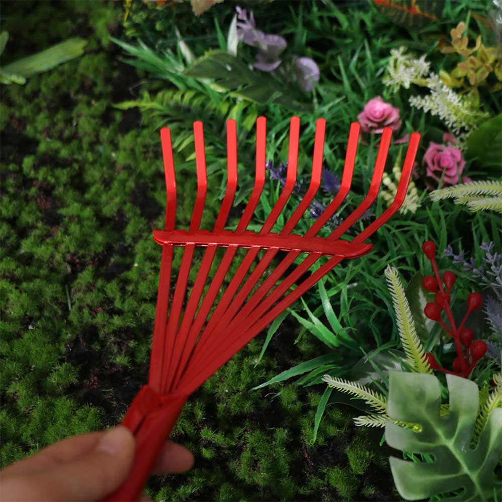 Multi Functional High-carbon Steel Rake Durable Heavy Duty Hand Rake Fallen Leaves Rake Lawn