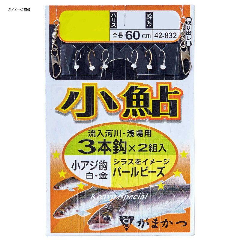 Used [Gamakatsu] Small sweetfish rig, small horse mackerel, 3 platinum pieces, PB2 set, white x gold, hook 2.5 Harris 0.6