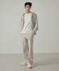 HYPERREET Unisex Ghost Club Knit Wide Pants [Light Gray]_Hg1Sp901