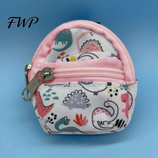 Oxford Cloth Key Bag Mini Backpack Coin Purse, Scratch Resistant Zippered Compartment Small Zipper Pouch Keychain Bag, Waterproof Earphone Case